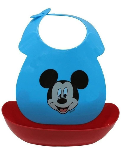 Babero Con Compartimentos Antiderrames Disney 6m+ Mickey