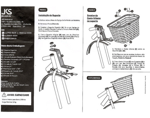 Imagem 8 de 9 de Cesta Cestinha Para Bicicleta Plastica Retro Grande