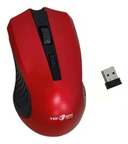 Mouse Óptico Sem Fio 1200dpi Tek One - Cor: Preta