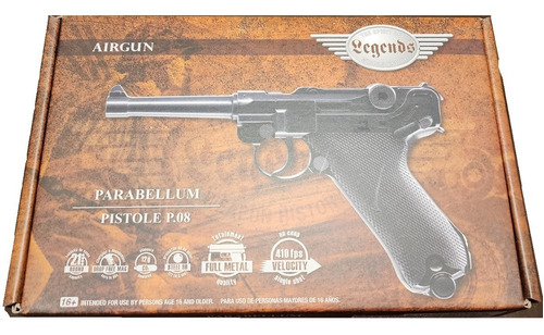 Pistola Umarex Legend Co2 Luger P08 Full Metal