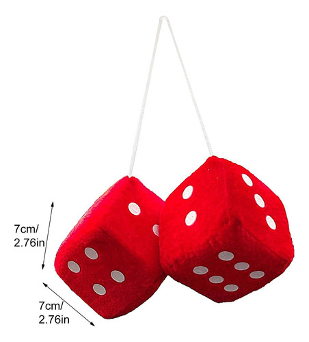 Dados De Coche Dados De Peluche Para Espejo Retrovisor Adorn
