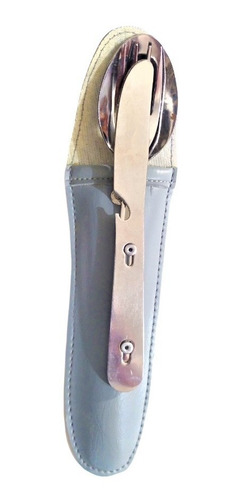 Imagen 4 de 5 de Juego De Cubiertos Portátil Con Estuche Lenox Inox