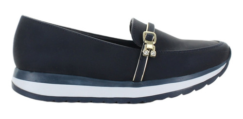 Clasben Mocasin Casual Elegante Polipiel Marino Mujer 79720