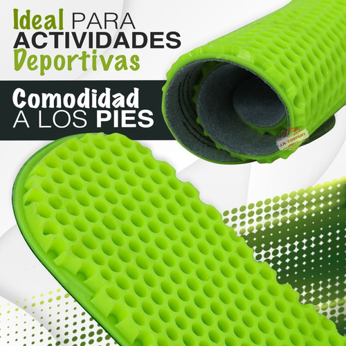 Imagen 4 de 7 de Plantillas De Gel Deportivas Ortopedicas Antifatiga 9273