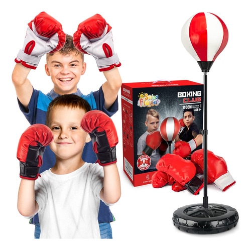 Juego De Boxeo Infantil Con Bolsa Y Guantes Regalo Para Niño