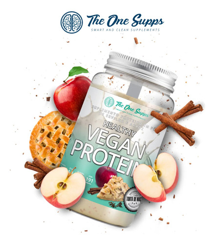 Healthy Vegan Protein 454g Torta de Maçã - The One Supps
