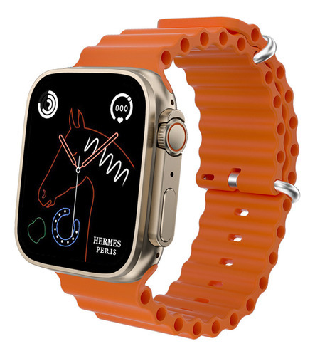 Reloj Inteligente Hk8 Pro Max Ultra Con Pantalla Amoled H Color De La Caja Naranja