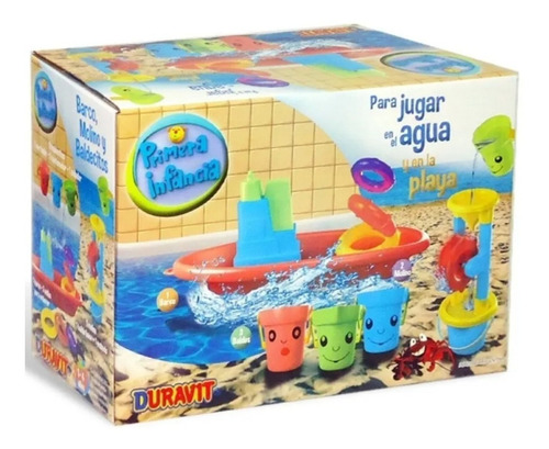 Juego Para El Agua De Bebe Duravit 677 Barco Baldes Molino