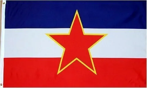 Bandera Nacional De País De Yugoslavia 3 Pies Por 5 Pies P