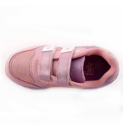 Imagen 4 de 4 de Zapatillas Footy Gorgi Abrojo Rosa Niña Rcmdr