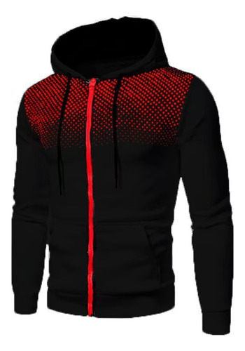 Sudadera Con Capucha Y Cremallera Para Hombres Cálido Moda
