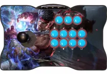 Comprar Controle Arcade Zero Delay Com Fio E Botoes Genericos Sanwa!