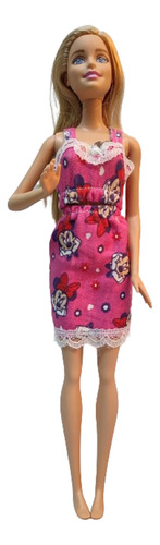 Muñeca Barbie Rubia Labios Rosa Año 2013 Mod. 34 + Regalo!! (Usado)