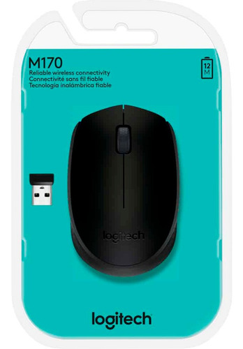 Mouse Logitech Inalámbrico M170 Color Negro M170 Wireless
