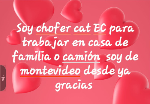 Soy Chofer  Cat Ec Profecional  Para Trabaja O En Casa Flia 