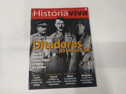 Revista Historia Viva 102 Ditadores Hitler Máfia Álamo 6333 