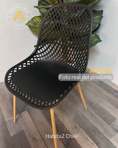 Pack 2 Sillas Terraza Cafeteria Metal Polipropileno