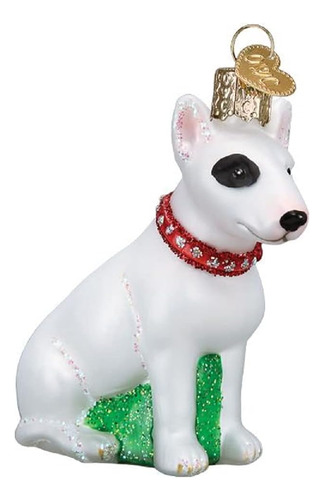 Old World Christmas Perro Bull Terrier Para Árbol