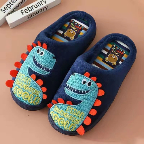 Bonitas Zapatillas Con Forma De Dinosaurio Para Niños Cómodo