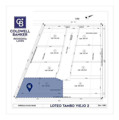 Imagen 8 de 10 de Lote En Ph De 412 M2 - Uf 5 - Tambo Viejo 2- Dina Huapi