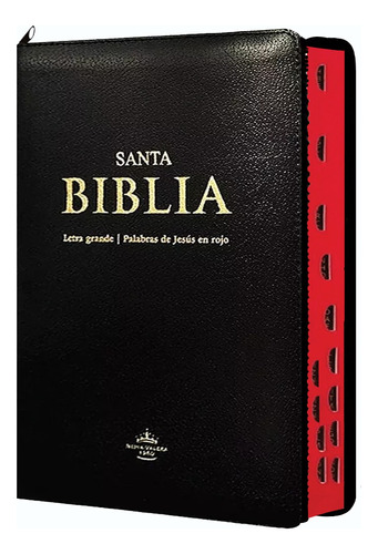 Biblia Letra Grande, Funda, Índice Reina Valera 1960 De Lujo