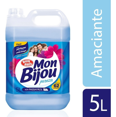 Imagem 1 de 1 de Amaciante Mon Bijou Passa Facil Pureza 5l
