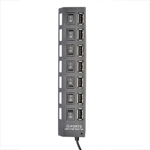 Hub 7 Puertos Multipuerto Usb 2.0 - Con Switch Individual