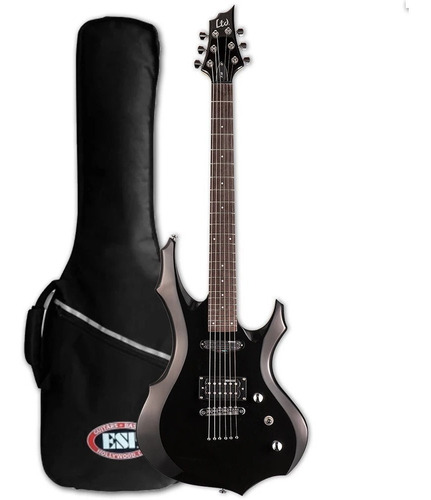 Guitarra Eléctrica Esp Ltd F-10 Blk Con Funda