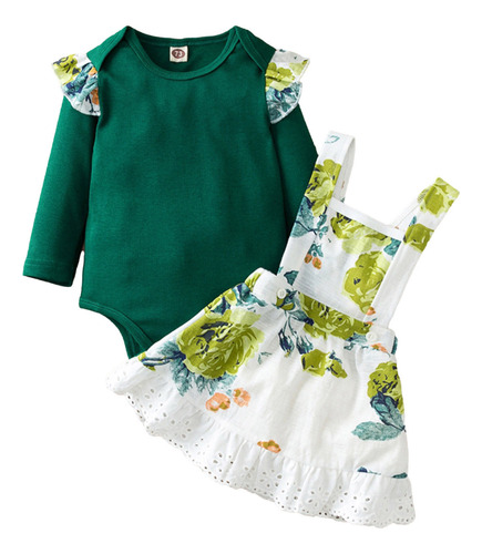 Trajes De Cuello Para Niñas, Bonito Mameluco Con Flores