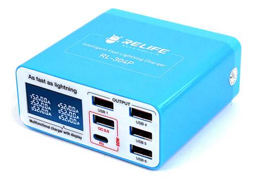 Para Cargador Usb Compacto Multipuerto Pd Qc3.0 Relife /