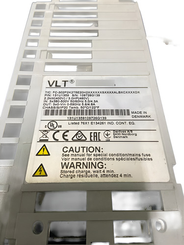 Inversor De Frequência Danfoss 131u1359 Fc-302 2,2kw 3hp (Usado)