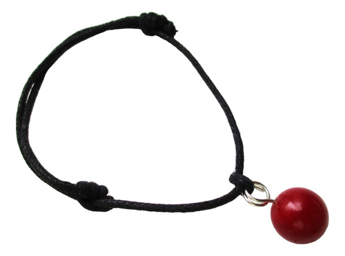 Vishudi Pulsera 1 Esfera Cuarzo Ágata Roja De Fuego