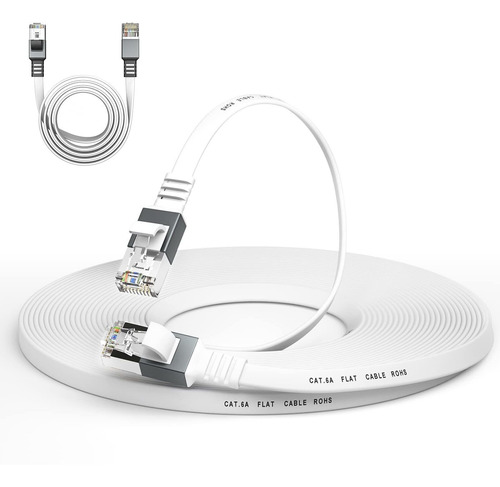Cable Ethernet 6a 50 Pie Lan Red Internet Plano Duradero