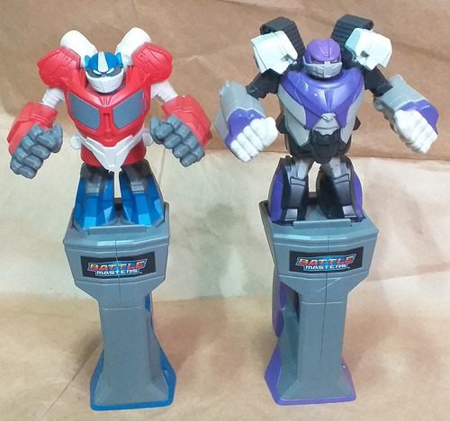 2 Bonecos Battle Masters Optimus Prime Megatron Hasbro 2013 (Usado)