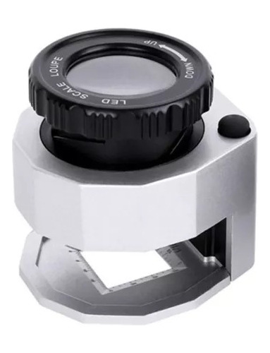 Microscopio De Lupa De Contador De Hilos Plata
