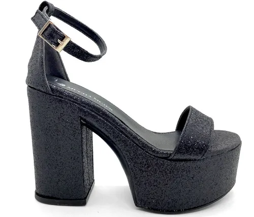 Sandalias Vestir Mujer Noche Fiesta Plataforma Taco Ancho