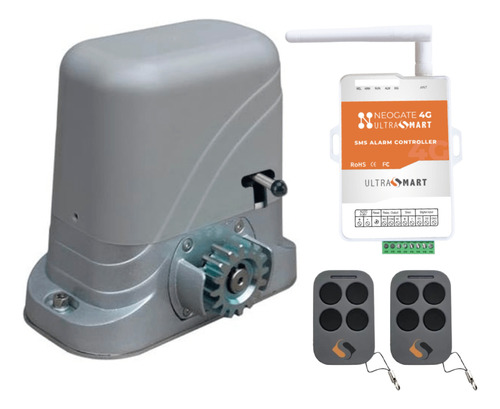Kit Motor Portón 1300kg 12mt/min + Abre Portón 4g Ultrasmart Frecuencia Rolling Code