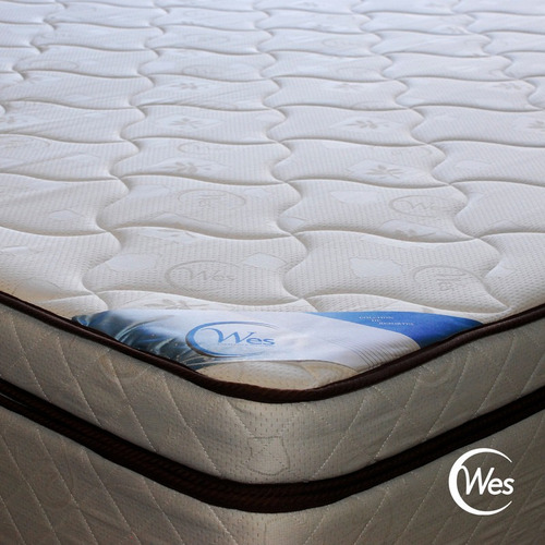 Sommier Zeus Resortes Piqué King 200x200x34cm Wes