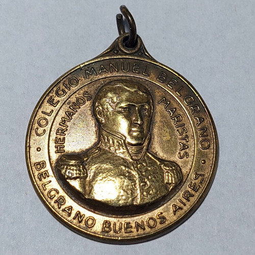 Medalla Colegio Manuel Belgrano Hermanos Maristas Bronc- 737