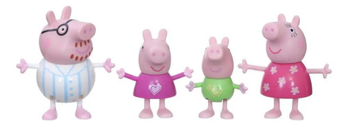 Set Figuras Peppa Pig & Su Familia Hora De Dormir Hasbro