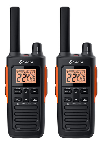 Cobra Rx680 Walkie Talkies Para Adultos: Recargables, 60 Can