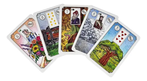 Baraja de libros gitanos Lenormand Traditional Book + 38 cartas