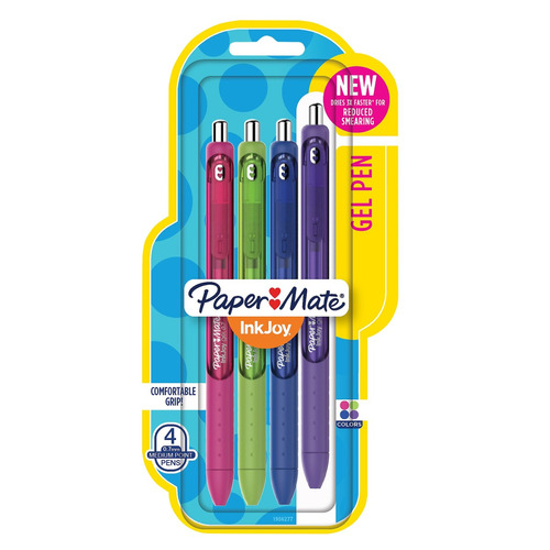 4 X Paper Mate Inkjoy Gel Pens, Assorted Colors