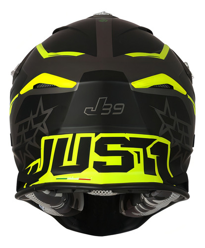 Casco Just1 J39 Stars, color negro, talla Gg
