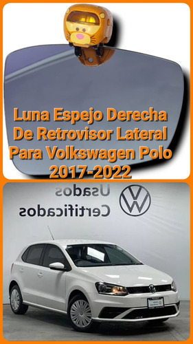 1 Luna Espejo Derecha De Retrovisor Para Volkswagen Polo