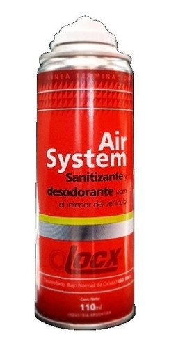 Imagen 1 de 2 de Sanitizante Desodorante Locx Air System 110ml