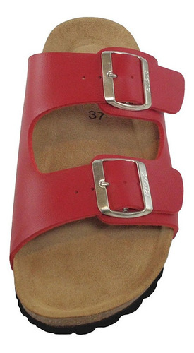 2 Pares De Sandalia Alex Rojo, Talla Chilena No 35 Y/o 36