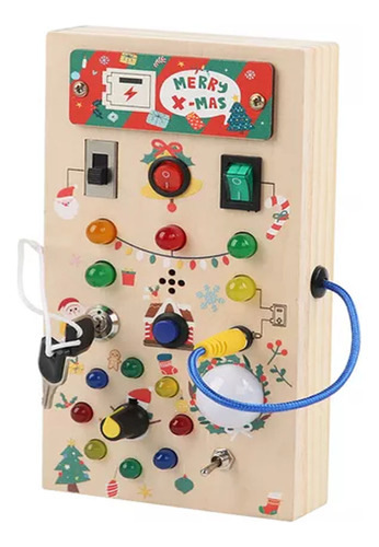 Interruptor Led Para Juguetes Montessori Placa Sensorial, Ma