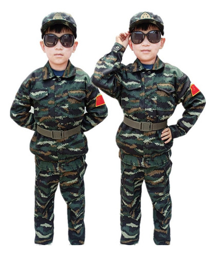 Uniforme De Camuflaje De Entrenamiento Militar Para Niños