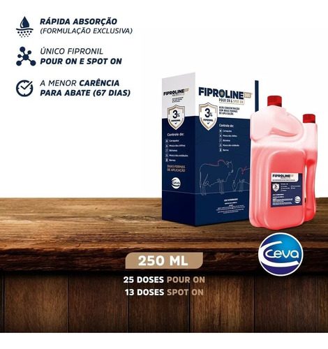 Fiproline Duo Pour On & Spoton 250ml O Melhor Envio Rapido